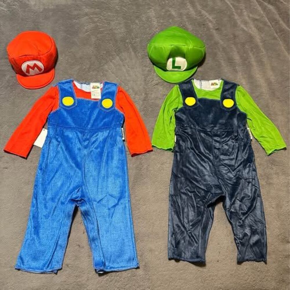 NEW Nintendo Super Mario Bros Mario and Luigi Baby Costumes (PRICE FOR EACH)